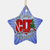 CHRISTMAS Klinischer Laborarzt Keramikornament (Rechts)