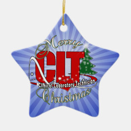 CHRISTMAS Klinischer Laborarzt Keramikornament