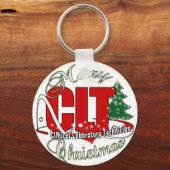 CHRISTMAS Klinischer Laborarzt Schlüsselanhänger (Vorderseite)