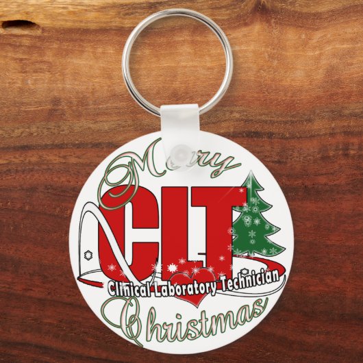 CHRISTMAS Klinischer Laborarzt Schlüsselanhänger (Vorderseite)