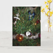 „Christmas Knight“-Weihnachtskarte Karte (Gelbe Blume)