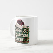 Christmas Knit Sweater Coffee & Christma Santa Hat Kaffeetasse (Vorderseite Links)