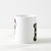 Christmas Knit Sweater Letter F Santa Hat Kaffeetasse (Mittel)