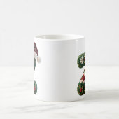 Christmas Knit Sweater Letter Z Santa Hat Kaffeetasse (Mittel)