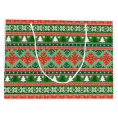 Christmas Knitting Pattern Große Geschenktüte (Rückseite)