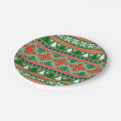 Christmas Knitting Pattern Pappteller (Schrägansicht)