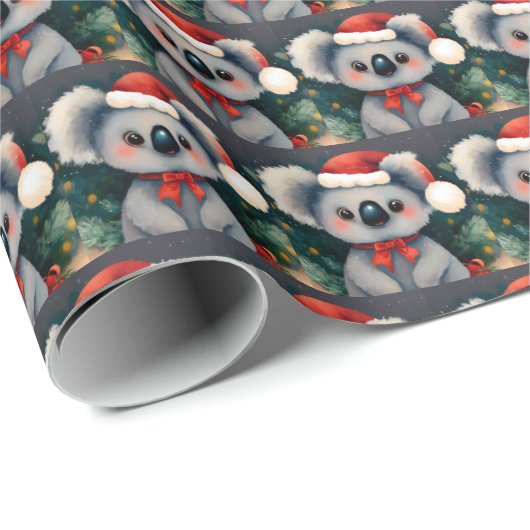 Christmas Koala 1 Geschenkpapier (Rolleneckpunkt)