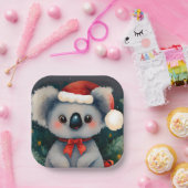 Christmas Koala 1 Pappteller (Party)