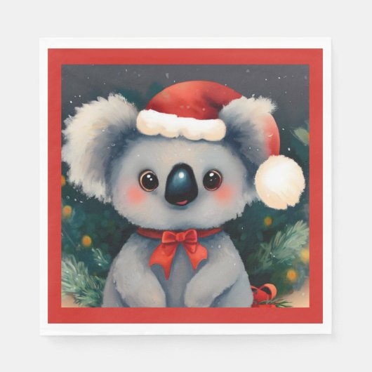 Christmas Koala 1 Serviette (Vorderseite)