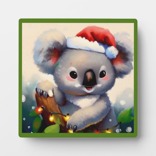 Christmas Koala 2 Fotoplatte (Vorderseite)