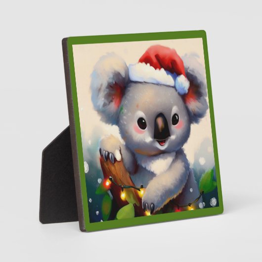 Christmas Koala 2 Fotoplatte (Vorderseite)