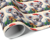 Christmas Koala 2 Geschenkpapier (Rolleneckpunkt)
