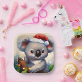 Christmas Koala 2 Pappteller (Party)