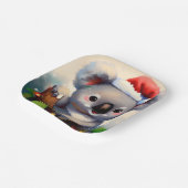 Christmas Koala 2 Pappteller (Gewinkelt)