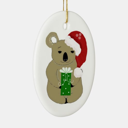 Christmas Koala Bear Keramik Ornament (Rechts)