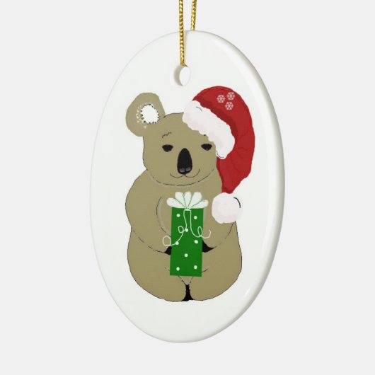 Christmas Koala Bear Keramik Ornament (Links)