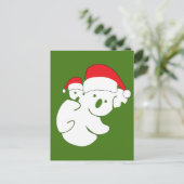 Christmas Koala Bears Postkarte (Stehend Vorderseite)