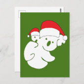 Christmas Koala Bears Postkarte (Vorne/Hinten)