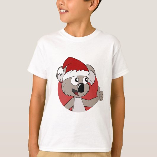 Christmas koala cartoon T-Shirt (Vorderseite)
