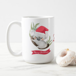 Christmas Koala Watercolor  Kaffeetasse
