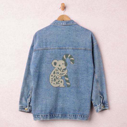 Christmas Koala with Candy Cane Sweatshirt Jeansjacke (Hangar)