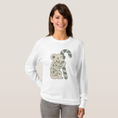 Christmas Koala with Candy Cane T-Shirt (Vorne ganz)