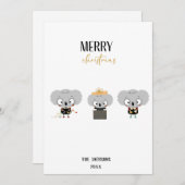Christmas Koalas Feiertagskarte (Vorne/Hinten)