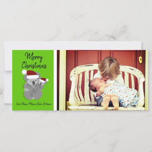 Christmas Koalas Foto (Vorderseite)