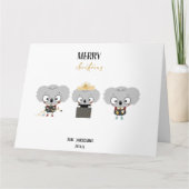 Christmas Koalas Karte (Vorderseite)