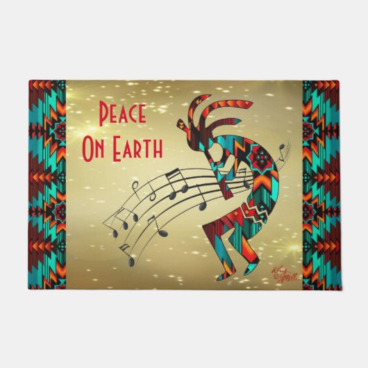 Christmas Kokopelli Doormat Fußmatte (Vorderseite)