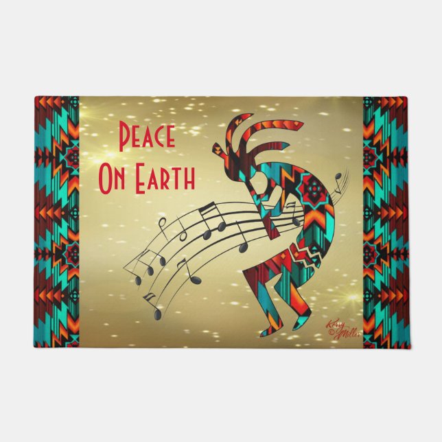 Christmas Kokopelli Doormat Fußmatte (Vorderseite)