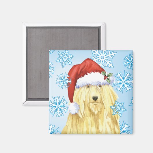 Christmas Komondor Magnet (Vorderseite/Rückseite)