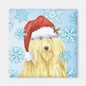 Christmas Komondor Magnet (Vorne)