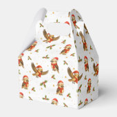 Christmas Kookaburra Watercolor Geschenkschachtel (Rückseite)