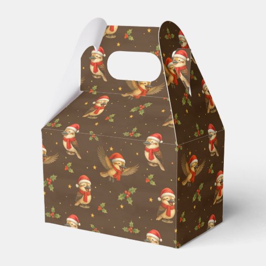 Christmas Kookaburra Watercolor Geschenkschachtel (Vorderseite)