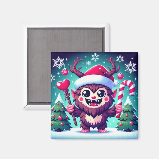 Christmas Krampus Magnet (Vorderseite/Rückseite)