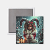 Christmas Krampus Magnet (Vorderseite/Rückseite)