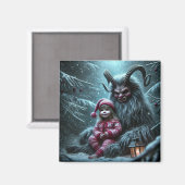 Christmas Krampus Magnet (Vorderseite/Rückseite)