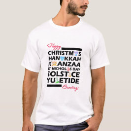 Christmas Kwanzaa Hanukkah Solstice Yuletide T-Shirt