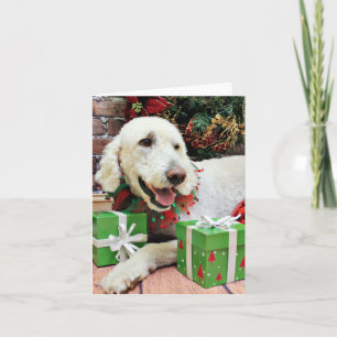 Christmas - LabraDoodle - Davis Feiertagskarte