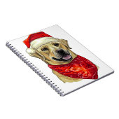 Christmas Labrador Dog Notizblock (Rechte Seite)