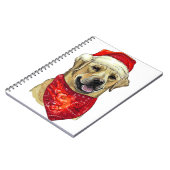 Christmas Labrador Dog Notizblock (Linke Seite)