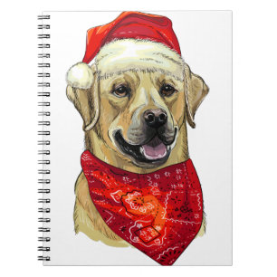 Christmas Labrador Dog Notizblock