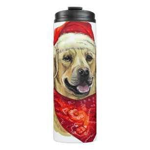 Christmas Labrador Dog Thermosbecher