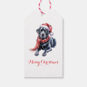 Christmas Labrador Gift Tag Geschenkanhänger (Vorderseite)