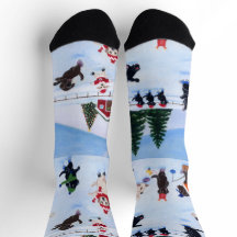 Christmas Labrador Ice Skaten