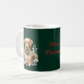 Christmas Labrador Kaffeetasse (Vorderseite Links)