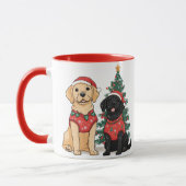 Christmas Labrador Retriever Dogs Tasse (Links)