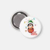 Christmas Ladybug Cheer Magnet (Vorderseite/Rückseite)