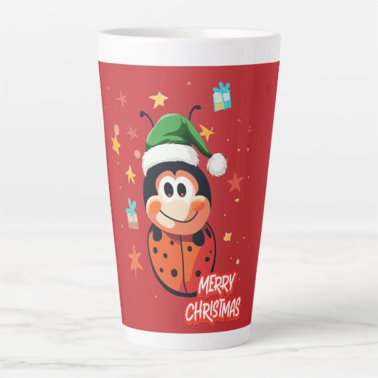 Christmas Ladybug Cheer Milchtasse (Vorderseite)